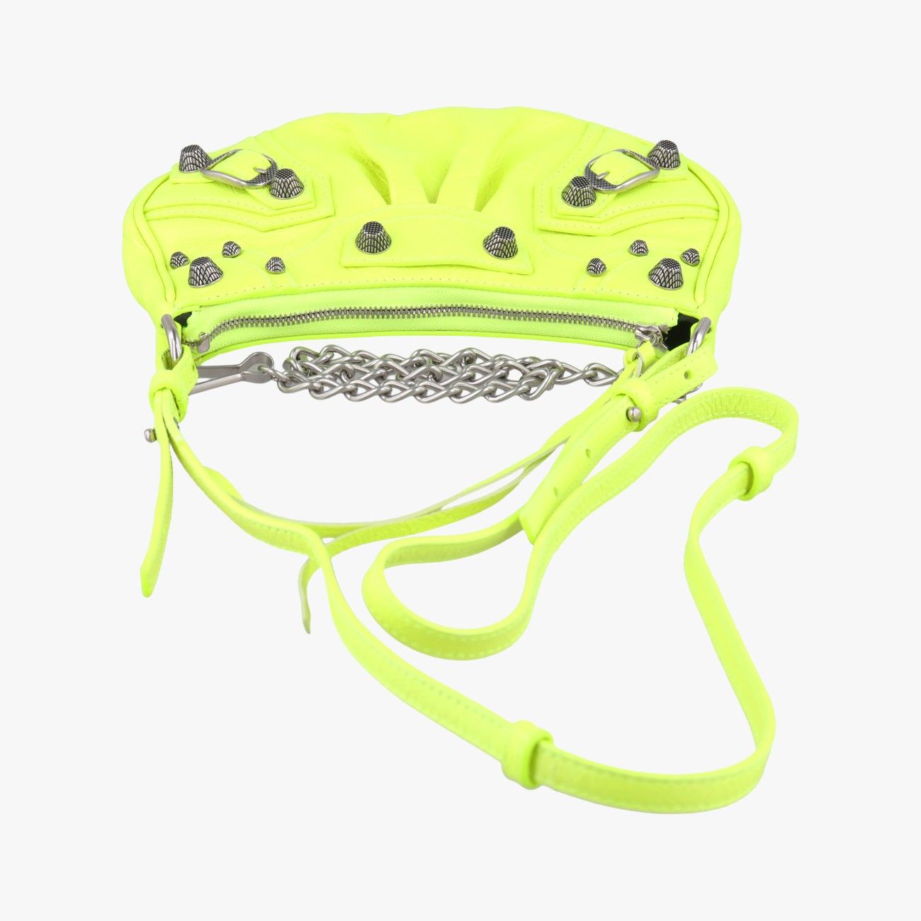 Balenciaga le Cagole Green Lambskin Messenger — view 8
