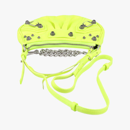 Balenciaga le Cagole Green Lambskin Messenger — view 8