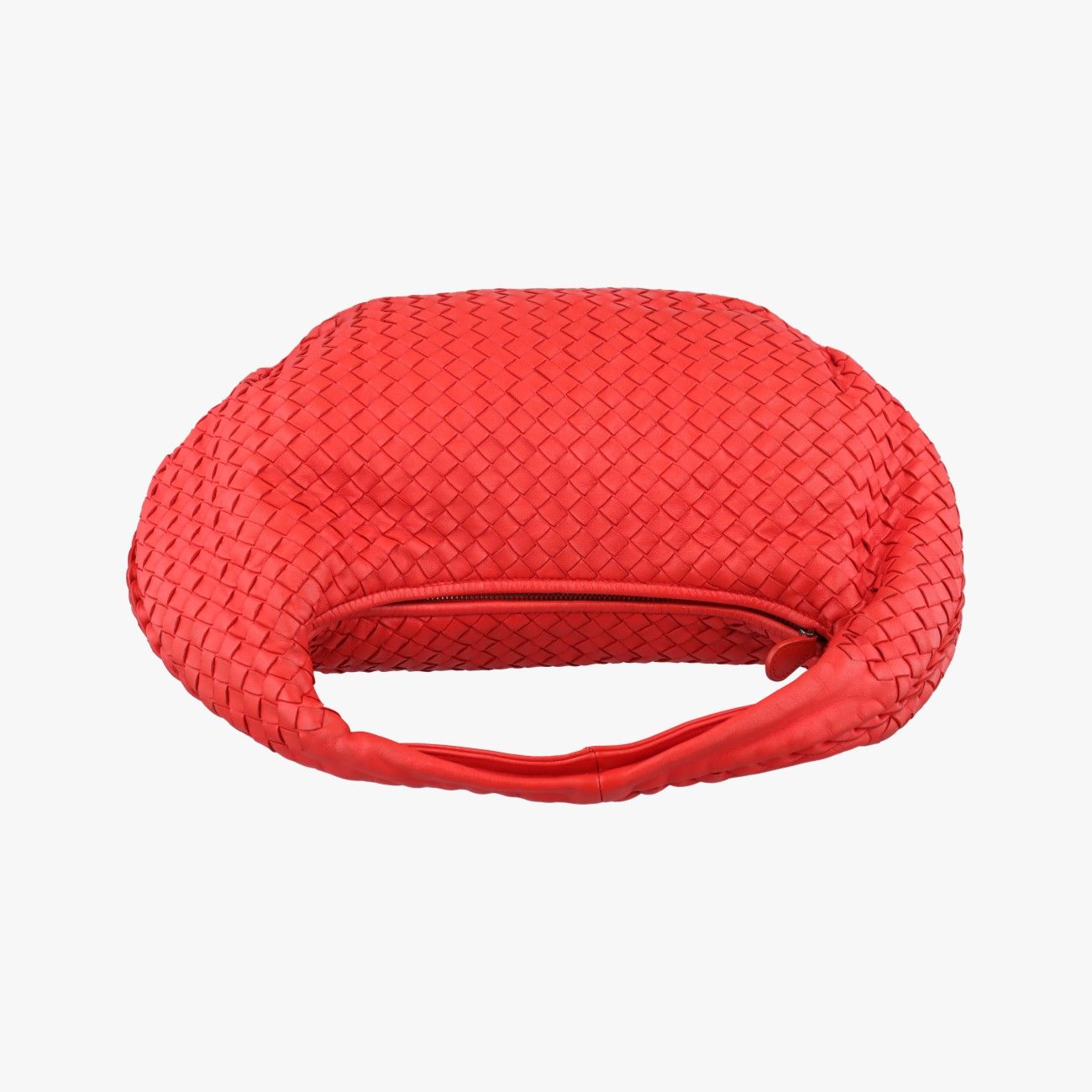 Bottega Veneta Intrecciato Red Lambskin Messenger — view 8