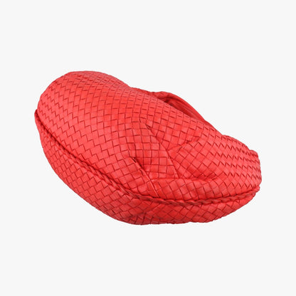 Bottega Veneta Intrecciato Red Lambskin Messenger — view 4