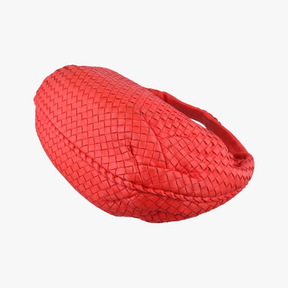 Bottega Veneta Intrecciato Red Lambskin Messenger — view 6