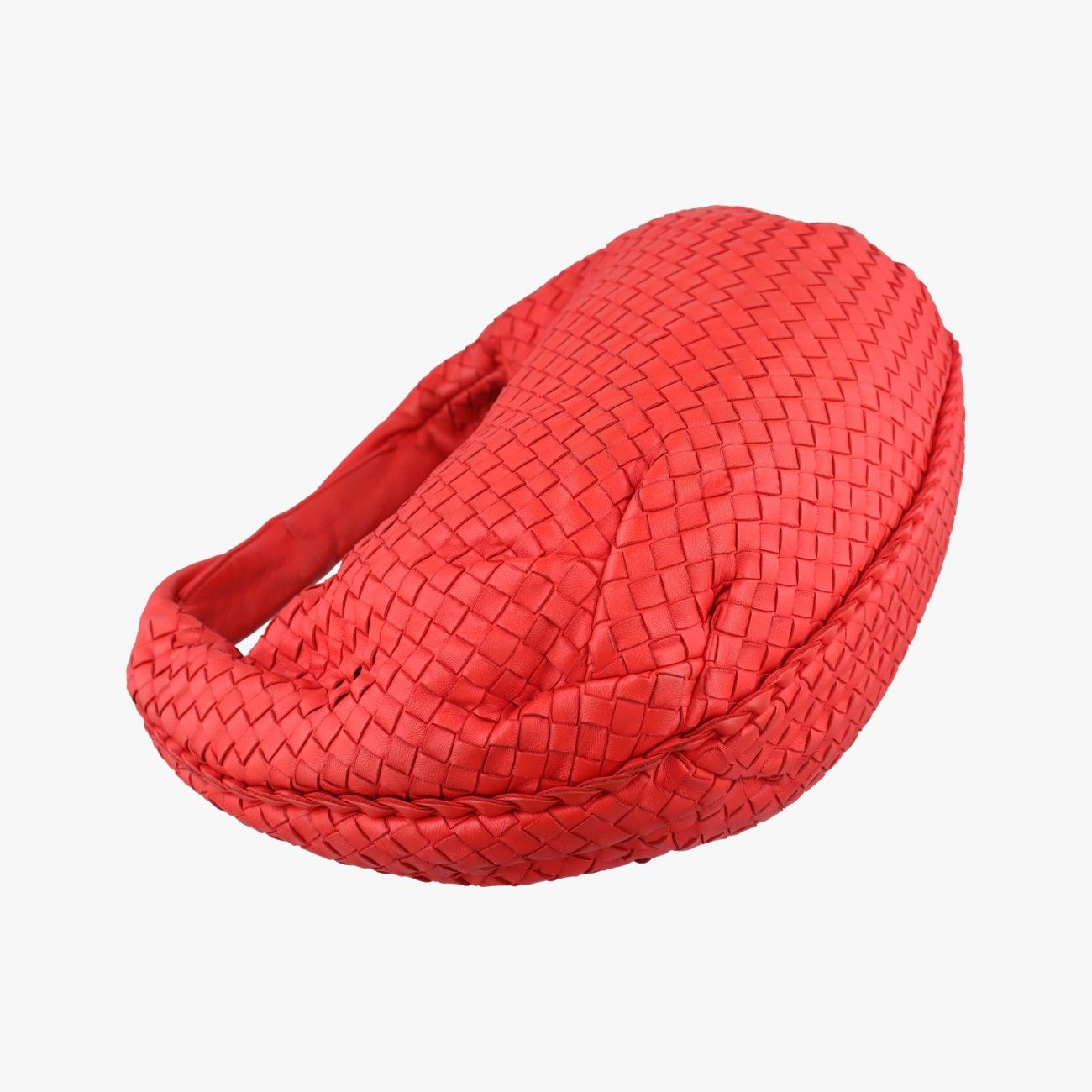 Bottega Veneta Intrecciato Red Lambskin Messenger — view 5