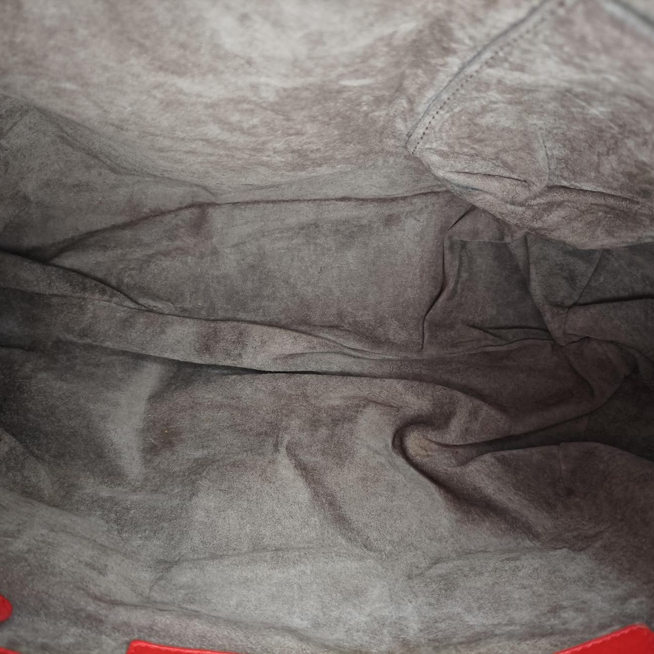 Bottega Veneta Intrecciato Red Lambskin Messenger — view 9