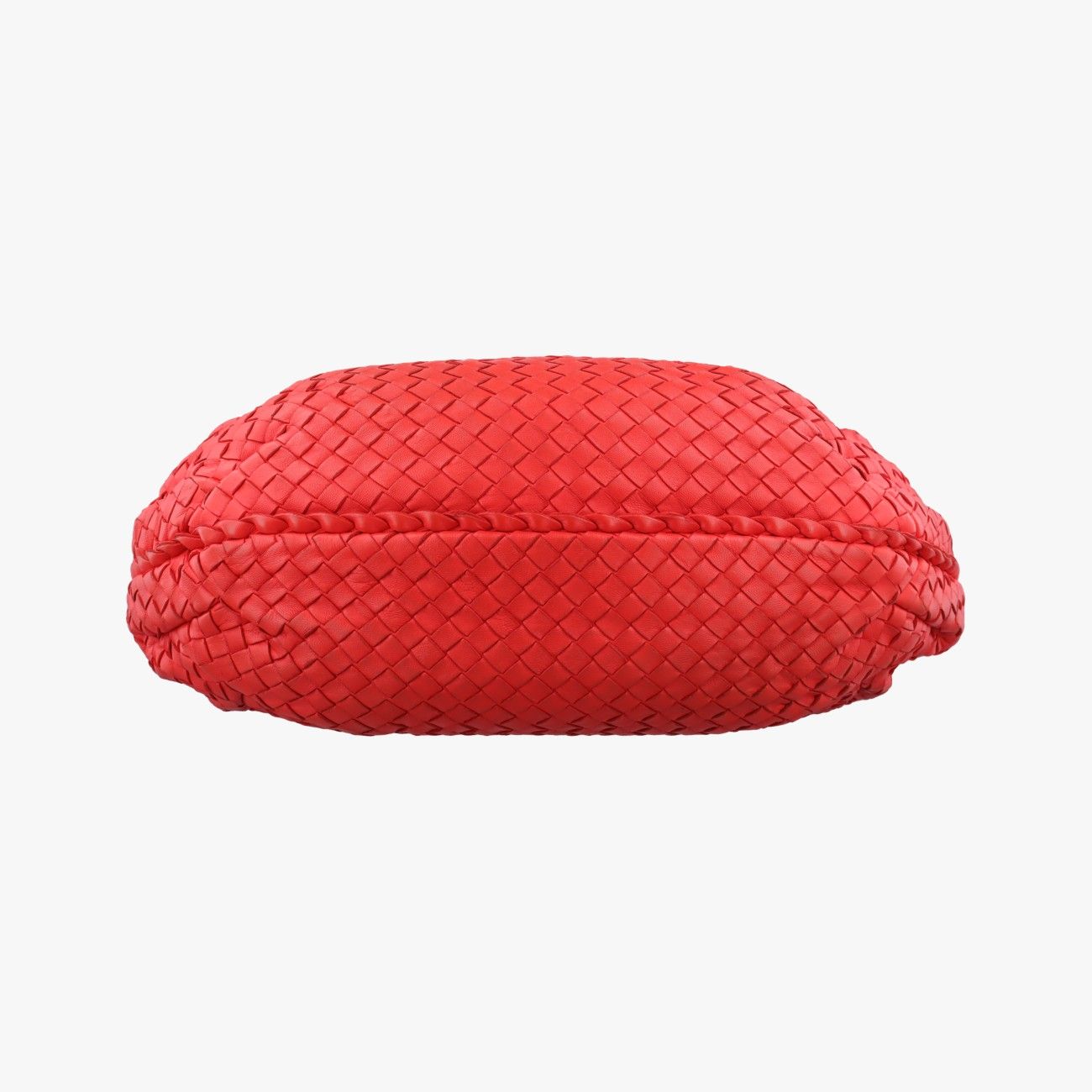 Bottega Veneta Intrecciato Red Lambskin Messenger — view 3