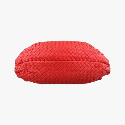 Bottega Veneta Intrecciato Red Lambskin Messenger — view 3