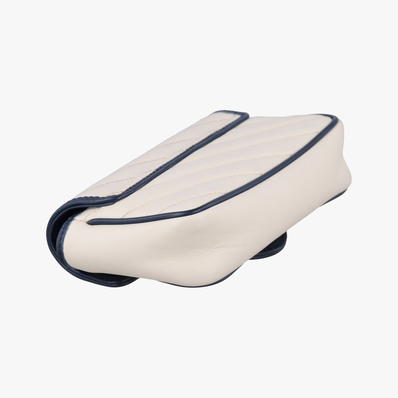 Gucci GG Marmont White Navy Leather Messenger — view 7