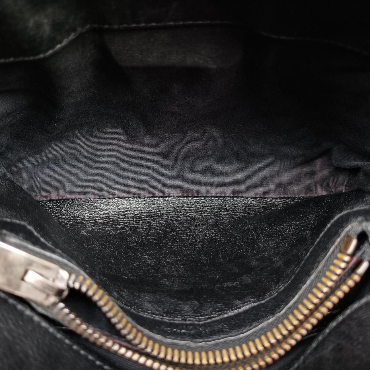Saint Laurent Yves Carre Black Leather Messenger — view 9