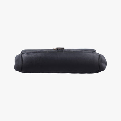 Saint Laurent Yves Carre Black Leather Messenger — view 3