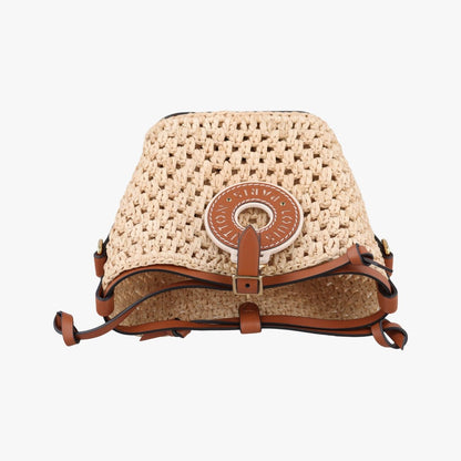 Louis Vuitton Noe Perth Beige Brown Natural Raffia — view 8