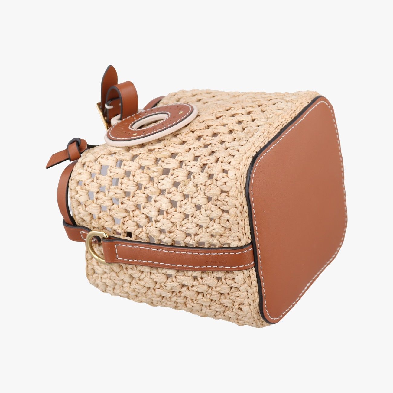 Louis Vuitton Noe Perth Beige Brown Natural Raffia — view 5