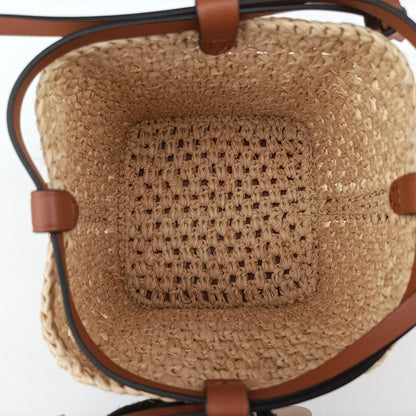 Louis Vuitton Noe Perth Beige Brown Natural Raffia — view 9