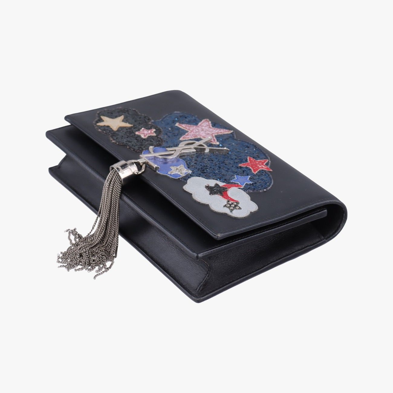 Saint Laurent Yves Kate Black Leather Messenger — view 4