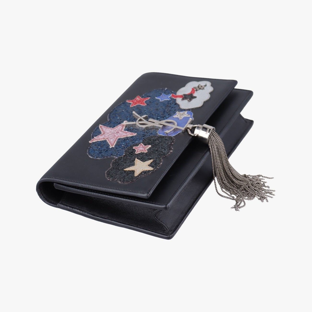 Saint Laurent Yves Kate Black Leather Messenger — view 5