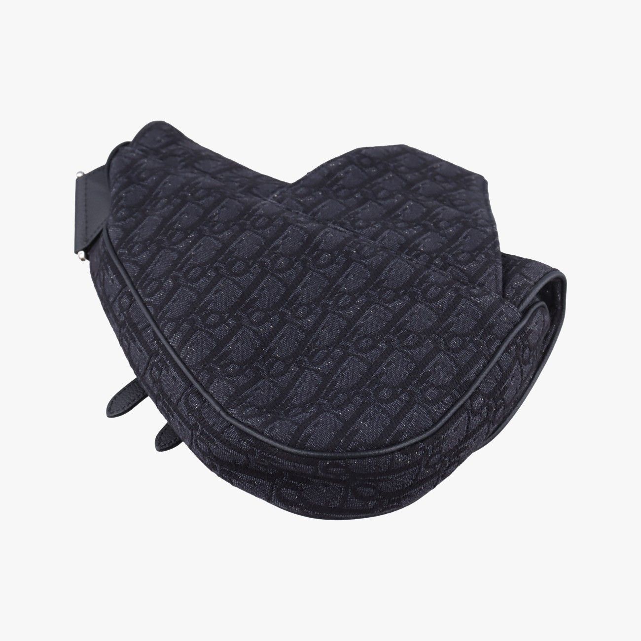Dior Saddle Black Jacquard Leather Handbag — view 6
