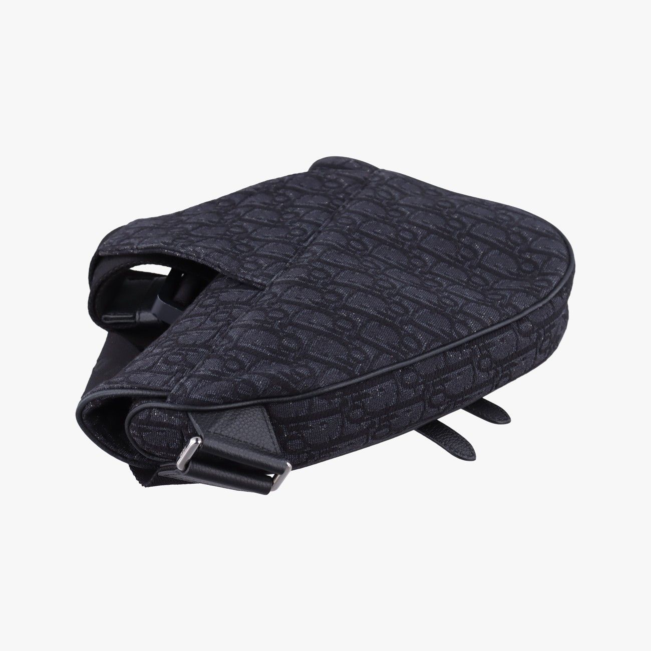 Dior Saddle Black Jacquard Leather Handbag — view 7