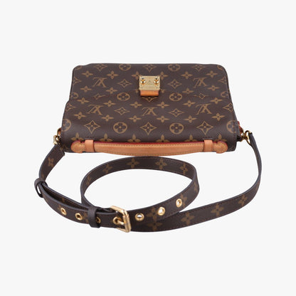 Louis Vuitton Pochette Metis MM Monogram Brown Canvas Handbag — view 8