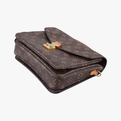 Louis Vuitton Pochette Metis MM Monogram Brown Canvas Handbag — view 4
