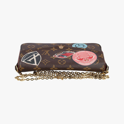 Louis Vuitton Felicity Pochette Monogram Brown Multicolor Canvas Pouch — view 8