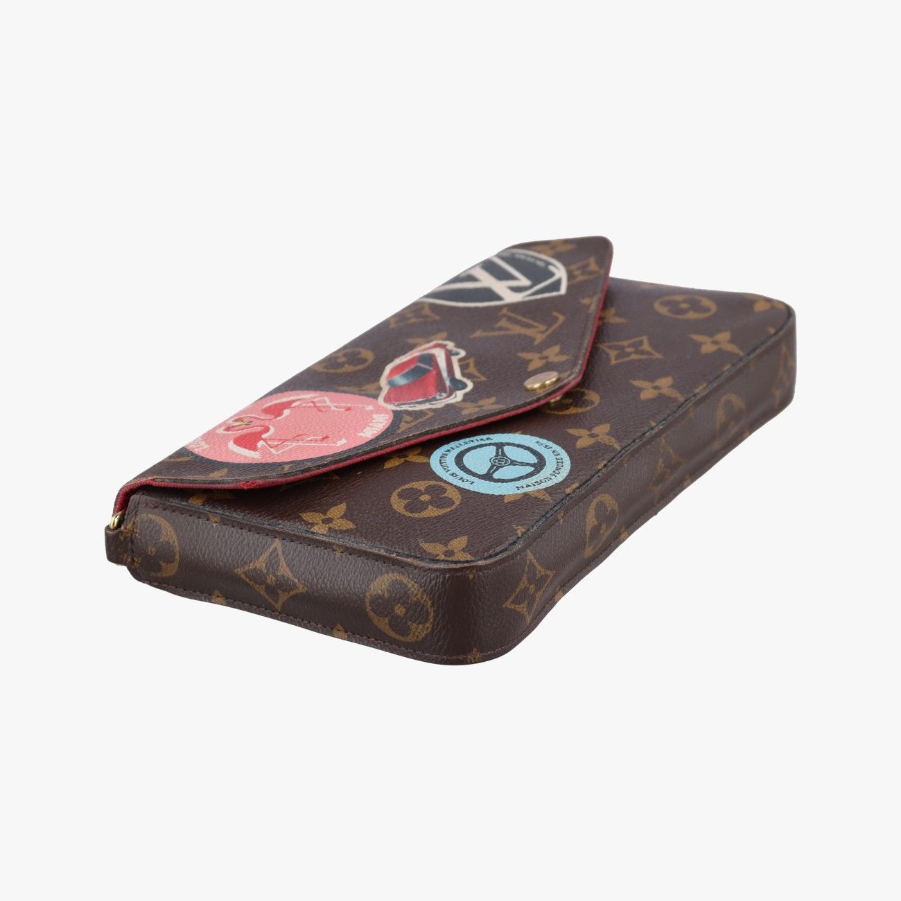 Louis Vuitton Felicity Pochette Monogram Brown Multicolor Canvas Pouch — view 5