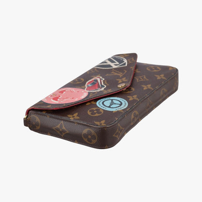 Louis Vuitton Felicity Pochette Monogram Brown Multicolor Canvas Pouch — view 5