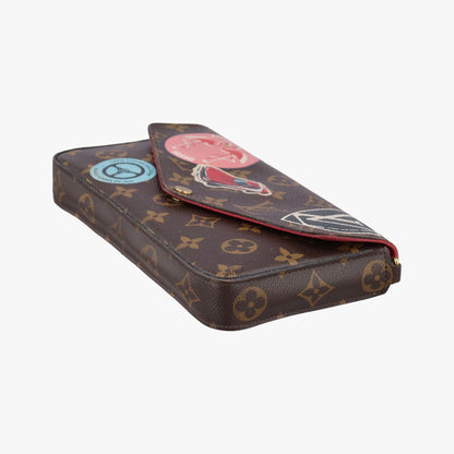 Louis Vuitton Felicity Pochette Monogram Brown Multicolor Canvas Pouch — view 4