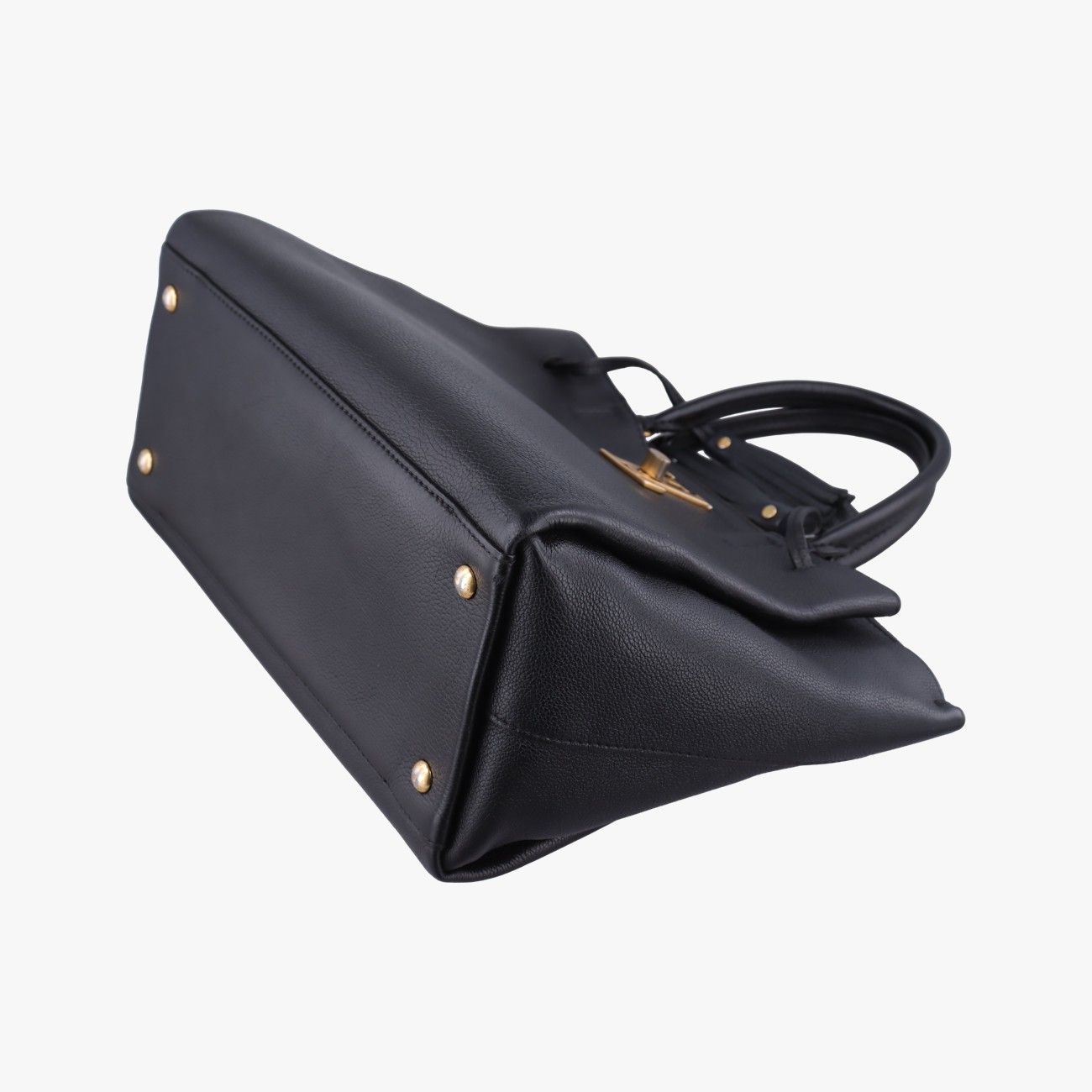 Louis Vuitton Lockme Black Leather Handbag — view 4