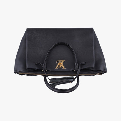Louis Vuitton Lockme Black Leather Handbag — view 8