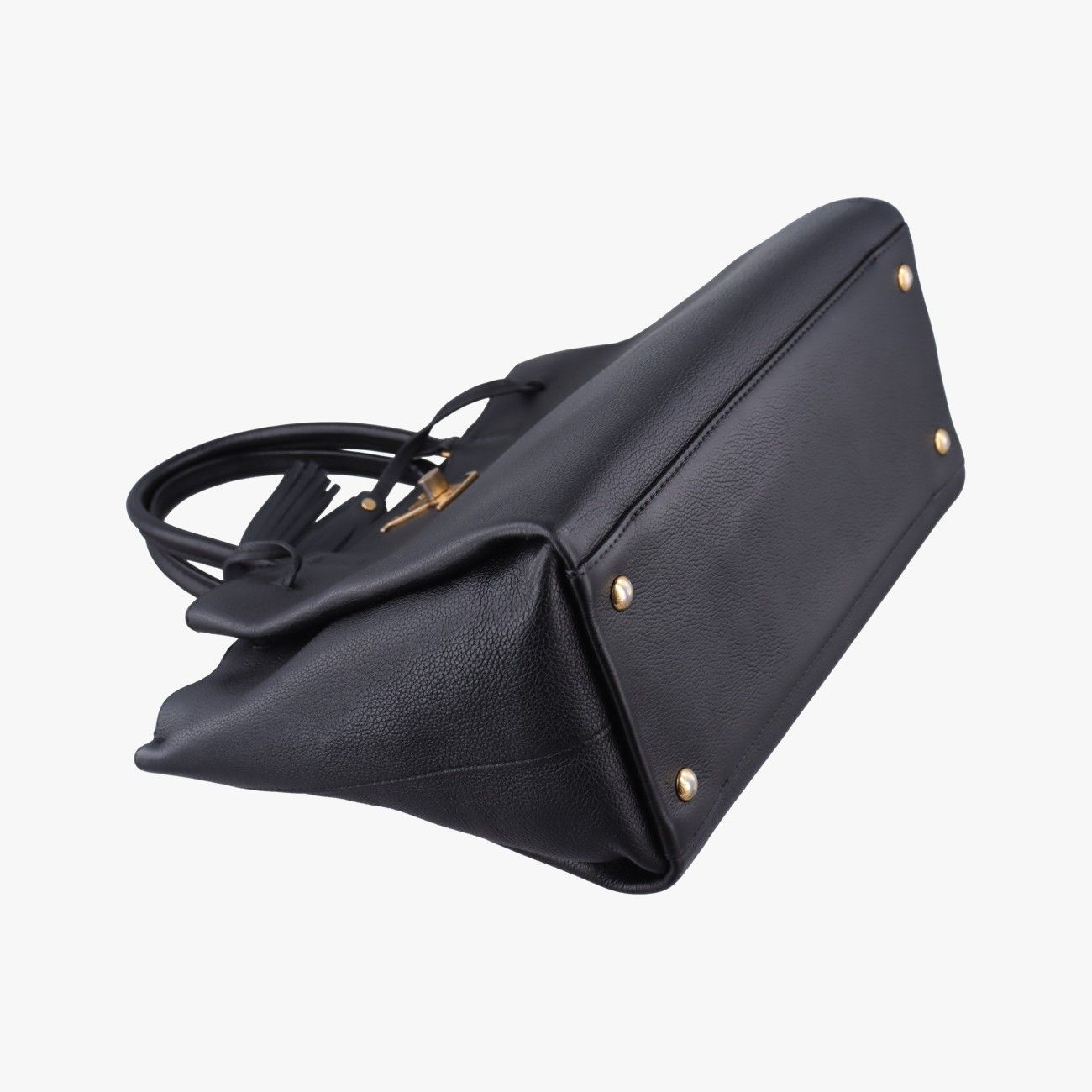 Louis Vuitton Lockme Black Leather Handbag — view 5