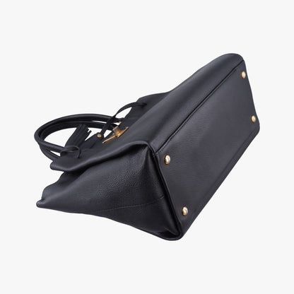 Louis Vuitton Lockme Black Leather Handbag — view 5
