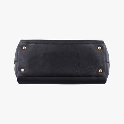 Louis Vuitton Lockme Black Leather Handbag — view 3