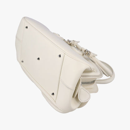 Dior Detective White Leather Handbag — view 6