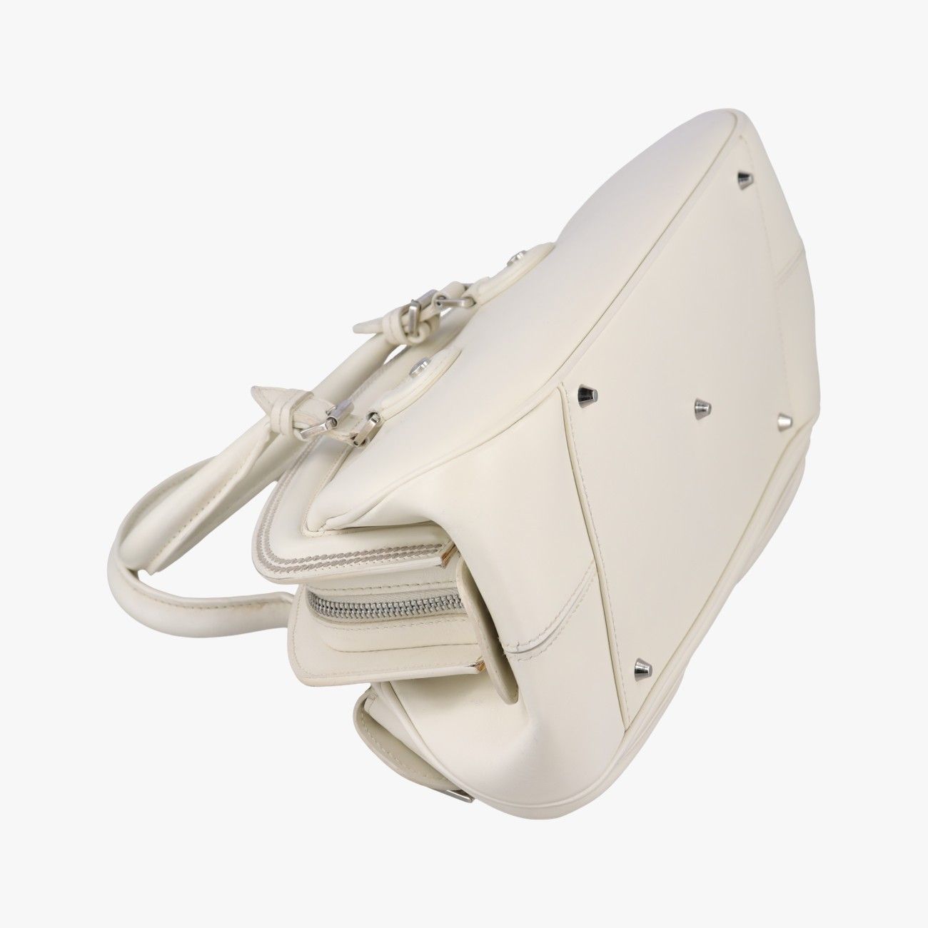 Dior Detective White Leather Handbag — view 7