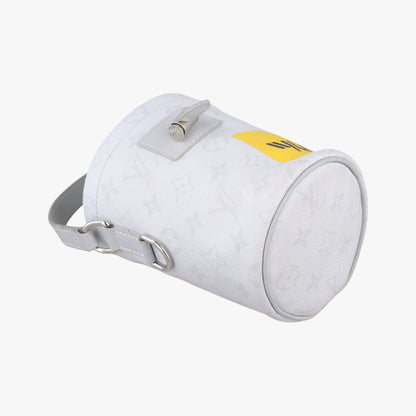 Louis Vuitton Logo Chalk Nano Bag Blanc Monogram Canvas — view 5
