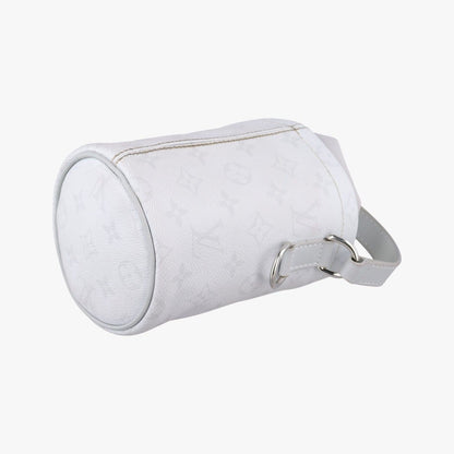 Louis Vuitton Logo Chalk Nano Bag Blanc Monogram Canvas — view 6
