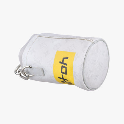 Louis Vuitton Logo Chalk Nano Bag Blanc Monogram Canvas — view 7