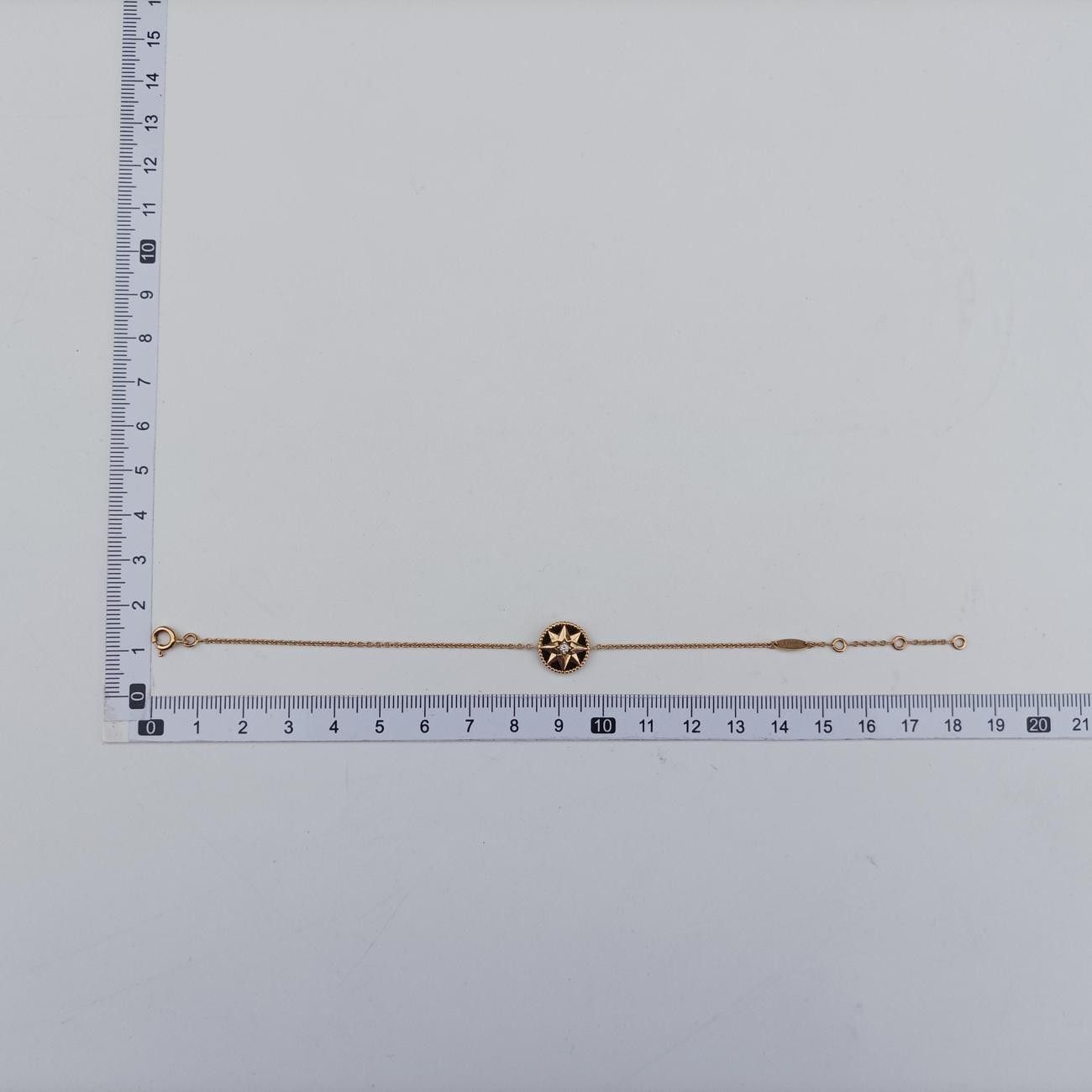 Dior Rose Des Vents Medallion Black Gold Bracelet — view 4