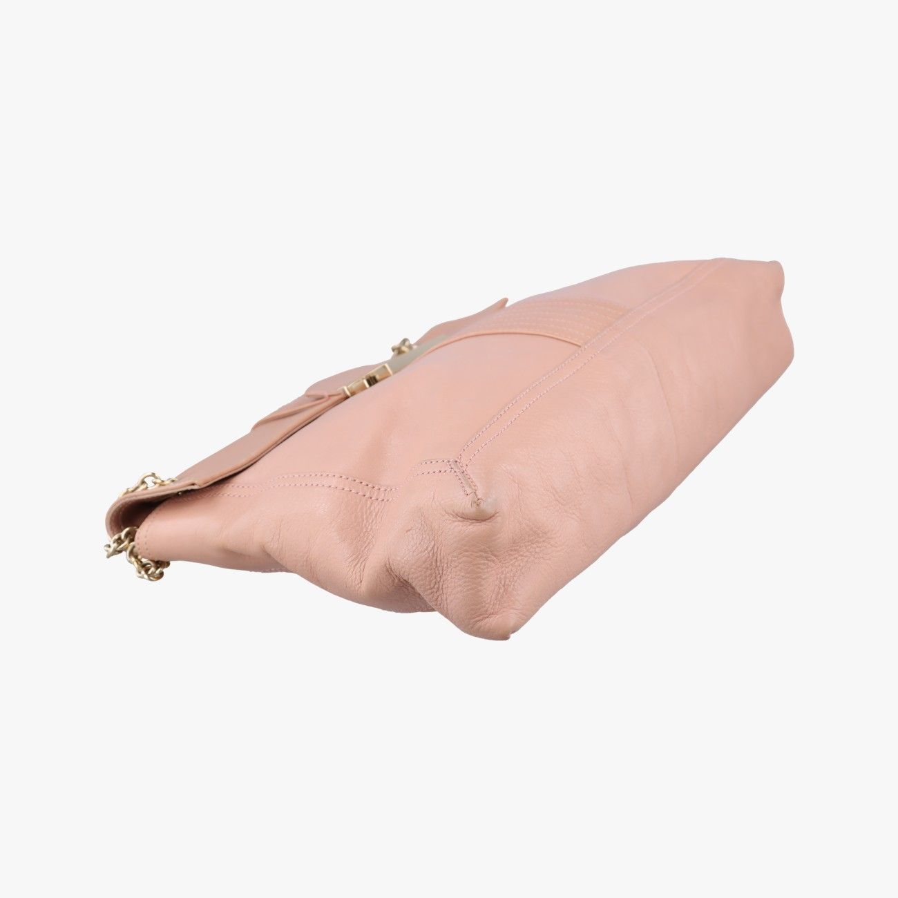 Fendi Maxi Baguette Flap Pink Leather — view 5