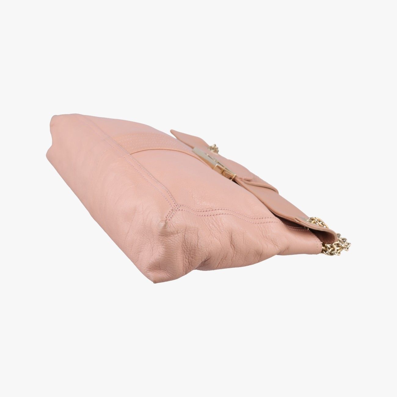 Fendi Maxi Baguette Flap Pink Leather — view 4