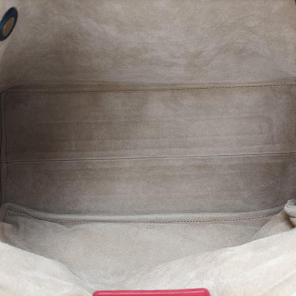 Saint Laurent Yves Muse Two Blue Red Beige Leather Handbag — view 9