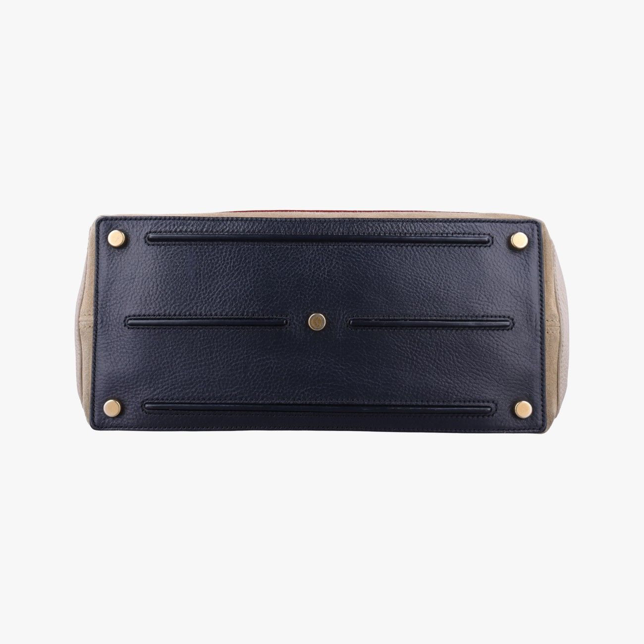 Saint Laurent Yves Muse Two Blue Red Beige Leather Handbag — view 3