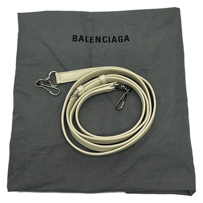 Balenciaga Tote Ivory Black Leather Shearling — view 8