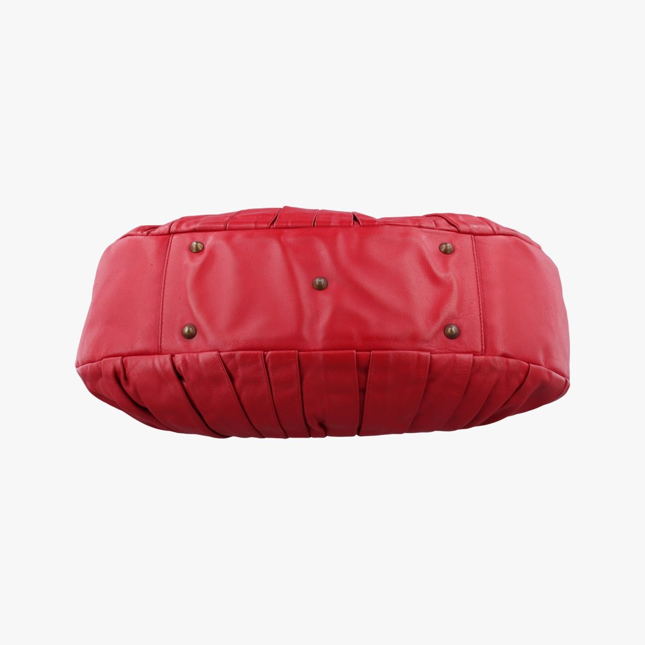 Dior Plisse Red Lambskin Handbag — view 3