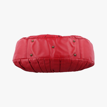 Dior Plisse Red Lambskin Handbag — view 3