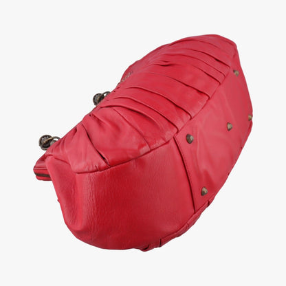 Dior Plisse Red Lambskin Handbag — view 7
