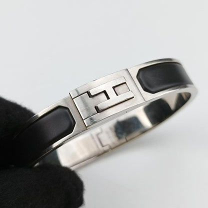 Hermes Jet Silver Black Bracelet — view 4