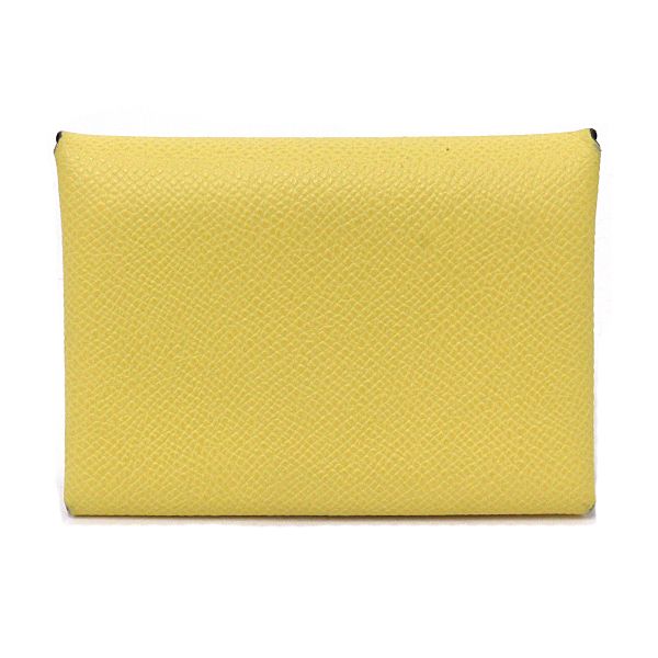 Hermes Calvi Duo Card Case Coin Epsom John Mango