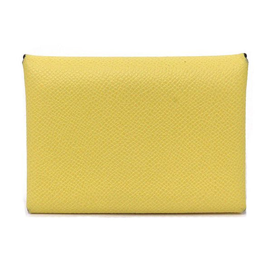 Hermes Calvi Duo Card Case Coin Epsom John Mango