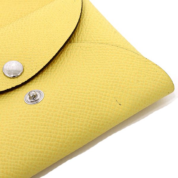 Hermes Calvi Duo Card Case Coin Epsom John Mango — view 4