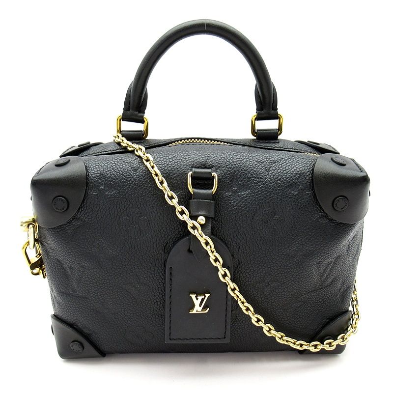Louis Vuitton Petite Malle Souple Empreinte Shoulder Bag Noir