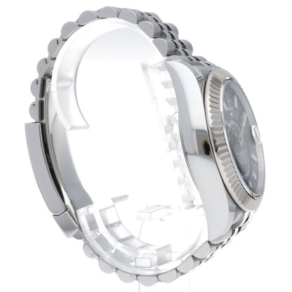 Rolex Sky Dweller Watch Jubilee Blue Box 18k White Gold SS Beauty — view 4